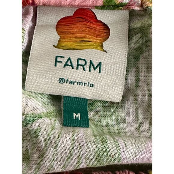 Farm Rio Macaw Leaves One-Shoulder Mini Dress M - Picture 6 of 6